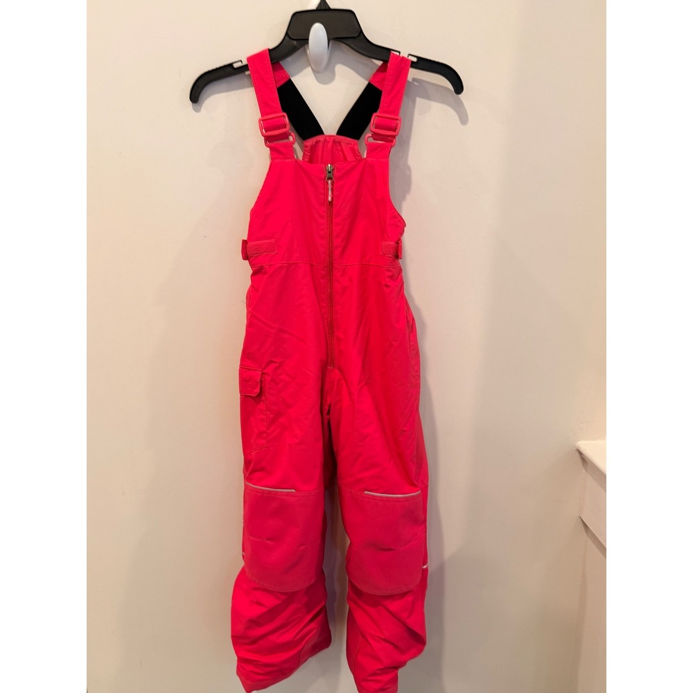 Columbia Youth Pink Snow Bibs Insulated Winter Overalls Size S 7/8 XY0098